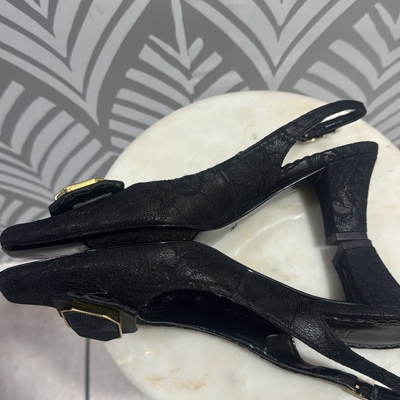 J.Renee Women's Black Slingback Heels - Picture 6 of 11